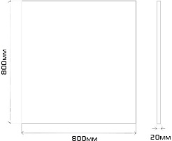 Misty Мебель для ванной Атлантик 80 2 ящика – фотография-7